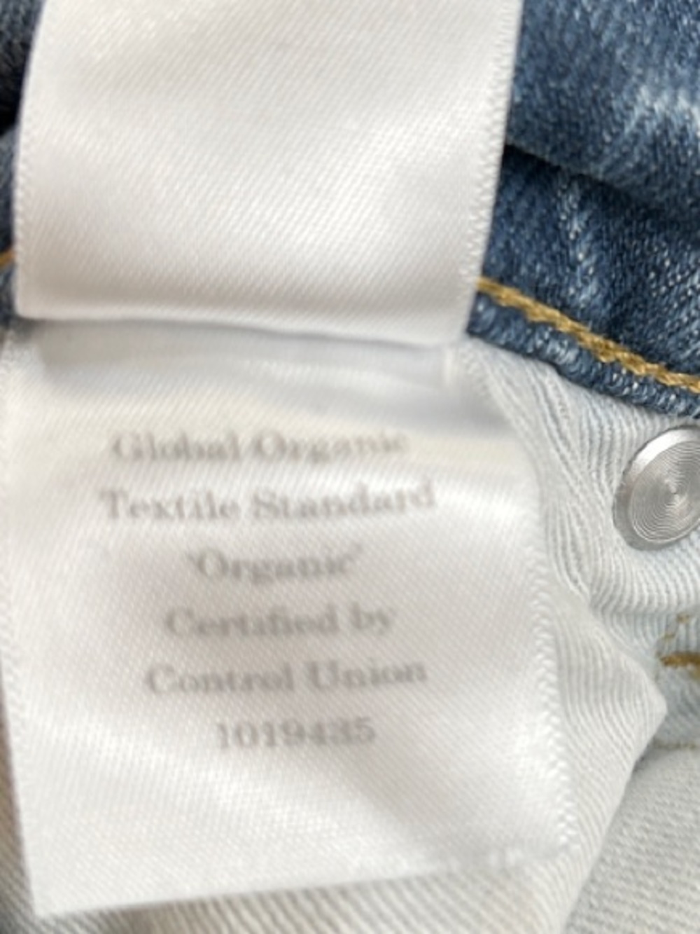 Everlane The Original Cheeky Jean Crop Organic Cotton Size 25 Blue - Picture 10 of 10